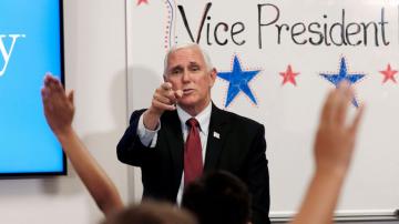 Pence urges in-person school during visit to North Carolina