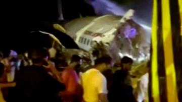 Air India plane crashes on landing with almost 200 onboard