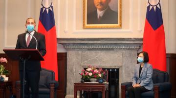 Azar meets with Taiwan President Tsai on breakthrough visit