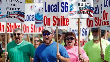 Shipbuilders approve 3-year pact, ending monthslong strike