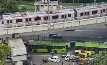 Red, Green And Violet Lines Of Delhi Metro Resume Service