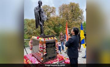 Bronze Statue Of Mahatma Gandhi Inaugurated In Ukraine On Gandhi Jayanti