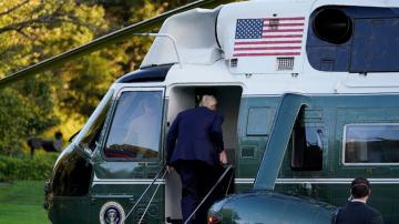 Trump, stricken by COVID-19, flown to military hospital