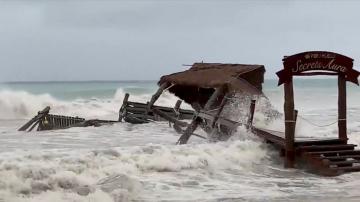 Tropical Storm Gamma hits Yucatan Peninsula with torrential rain, gusty winds