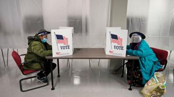 Virus surges in key battleground states as election nears