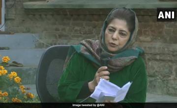 "Mistaken To Think We Have Abandoned Kashmir": Mehbooba Mufti