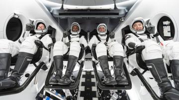 Astronauts head to launch site for SpaceX's 2nd crew flight
