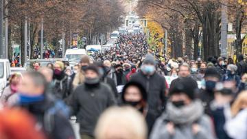 Confrontation at German coronavirus protest goes viral