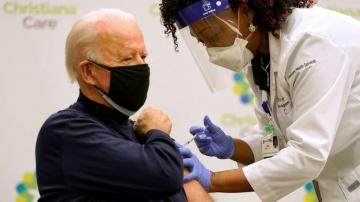 Biden receives first dose of COVID-19 vaccine, says 'nothing to worry about'