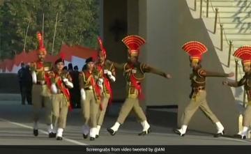 Beating Retreat Ceremony At Attari Border Draws Cheer Despite Thin Crowd