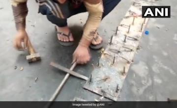 Nails On Road At Delhi Border Protest Site Only Being Repositioned: Cops