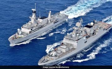 Indian And Indonesian Navies Conduct Exercise In Arabian Sea