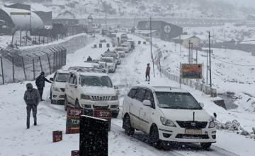 Army Rescues Tourists Stuck Due To Snowfall Near China Border In Sikkim
