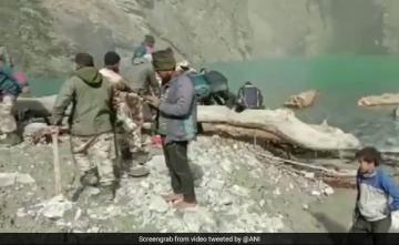 ITBP, Disaster Response Team Remove Obstacles From Uttarakhand Lake