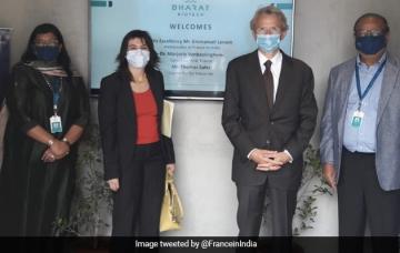 French Ambassador Visits Bharat Biotech Facility In Hyderabad