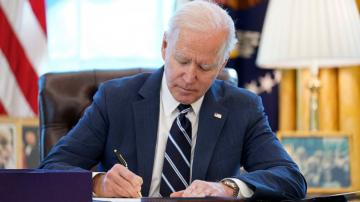 Biden aims for quicker shots, 'independence from this virus'