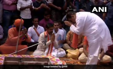 BJP's Suvendu Adhikari Offers Prayers At Temple Before Filing Nomination