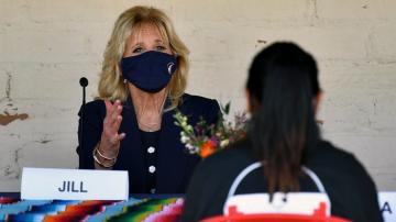 Jill Biden urges farmworkers to get vaccinated in California