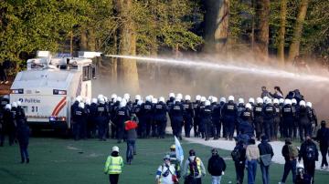 Belgian police detain 132 in virus restrictions protest