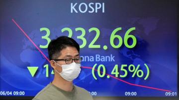 Asian shares slip, dragged lower by Wall Street tech fall