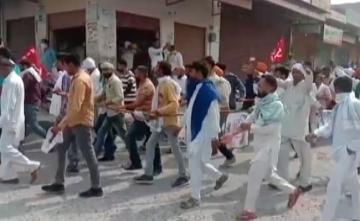 Haryana Farmers March On Police Station In Showdown Over Spat With MLA