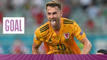 Euro 2020: Aaron Ramsey converts Gareth Bale pass to put Wales ahead against Turkey