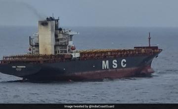 Indian Coast Guard Rushes To Help Container Ship On Fire In Indian Ocean