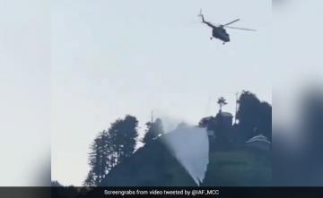 Air Force Chopper Helps Douse Major Blaze In J&K Village