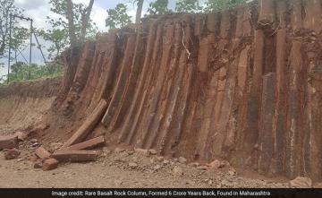 Rare Basalt Rock Column, Formed 6 Crore Years Back, Found In Maharashtra