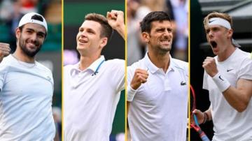 Wimbledon 2021: Novak Djokovic, Denis Shapovalov, Berrettini and Hurkacz battle for place in final