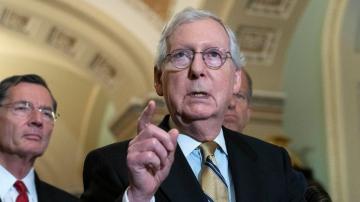 McConnell urges Americans: 'Get vaccinated' or risk shutdown