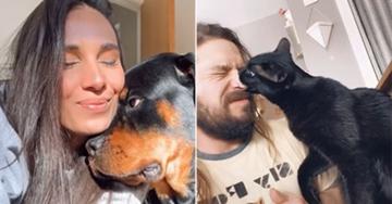 Priceless pet reactions to being kissed (35 Photos)