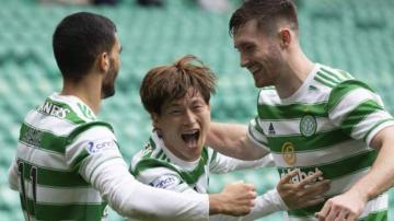 Celtic 6-0 Dundee: Kyogo Furuhashi scores hat-trick as Ange Postecoglou gets first league win