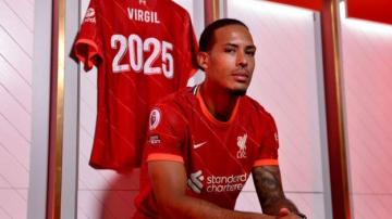 Virgil van Dijk: Liverpool defender signs deal until 2025