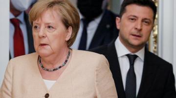 Merkel, Ukrainian leader discuss peace efforts, gas pipeline