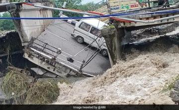 Watch: Dehradun Bridge Collapses, Road Caves In After Heavy Rains