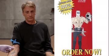 Tony Hawk just released skateboards infused with his own blood (5 GIFs)