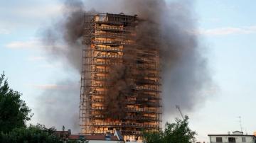 Cladding questions arise in Milan's 20-story building blaze