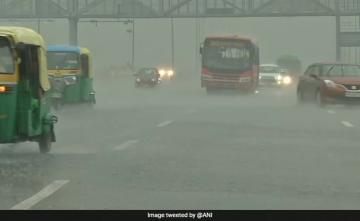 Heavy Rainfall Causes Waterlogging, Traffic Disruptions In Parts Of Delhi