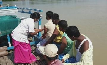 On Boats, Assam Health Workers Take Vaccine To River Islands Amid Floods