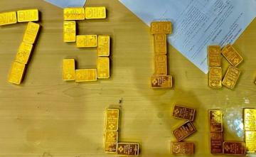 77 Gold Biscuits Seized From Saudi-Returned Passengers After UP Road Chase