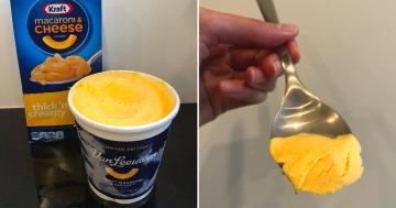 I Can Confirm That Kraft Mac and Cheese Ice Cream Is, in Fact, Edible