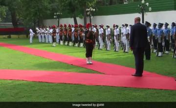 Australian Defence Minister Accorded Guard Of Honour At Vigyan Bhawan