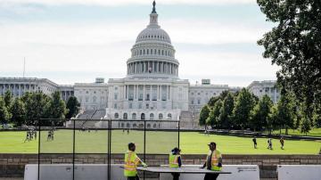 Fence going up around US Capitol, as law enforcement braces for Sept. 18 protest