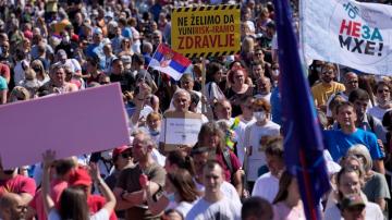 Serbs protest against lithium mining, other eco problems