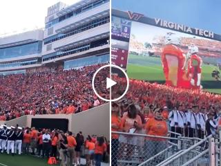 Virginia Tech’s ‘Enter Sandman’ entrance will get you PUMPED! (Video)