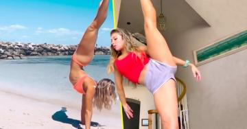 GIFs of Fitness girls with serious SKILLs (25 GIFs)