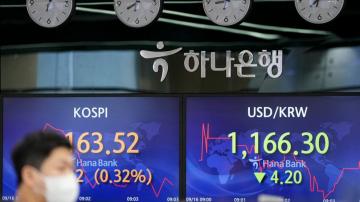 Asian shares mostly lower on lackluster China, Japan data