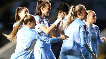 Manchester City Women 6-0 Leicester City Women: Holders turn on style to reach semi-finals