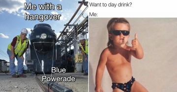 Alcohol memes to read hungover, with one eye open (35 Photos)